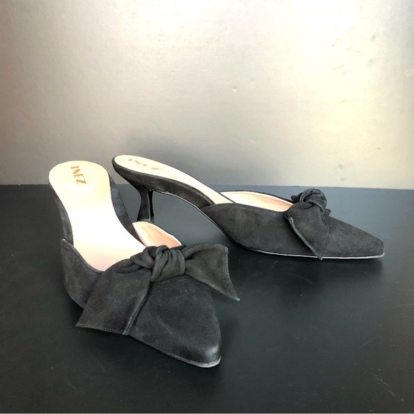 Elegant Black Bow Sandals - Picture 4 of 12